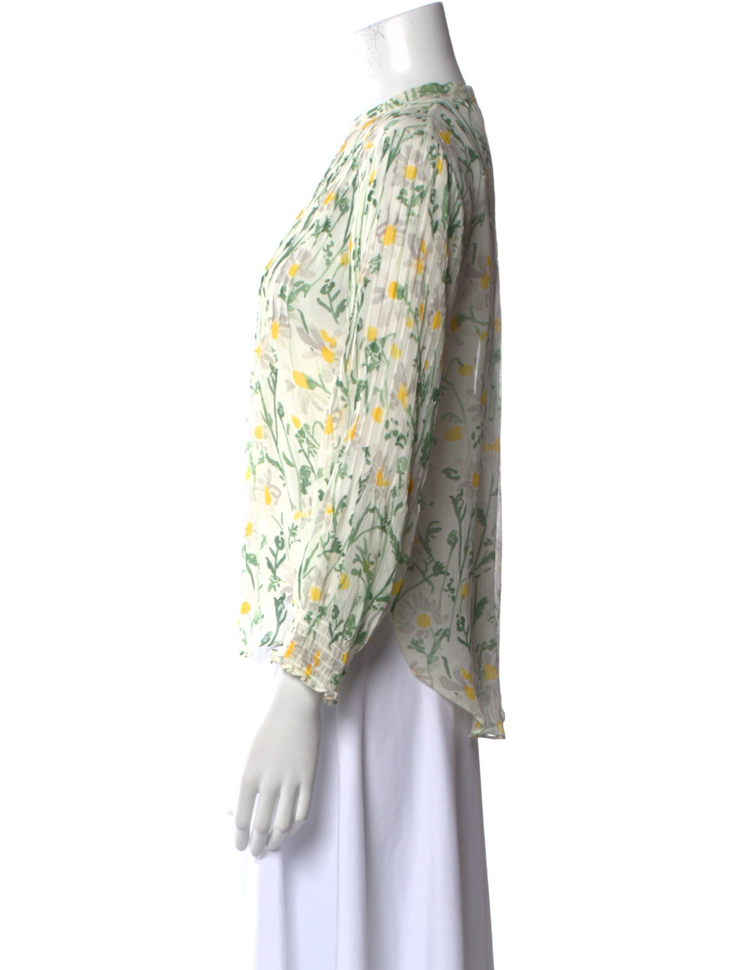 Veronica Beard Silk Floral Print Blouse