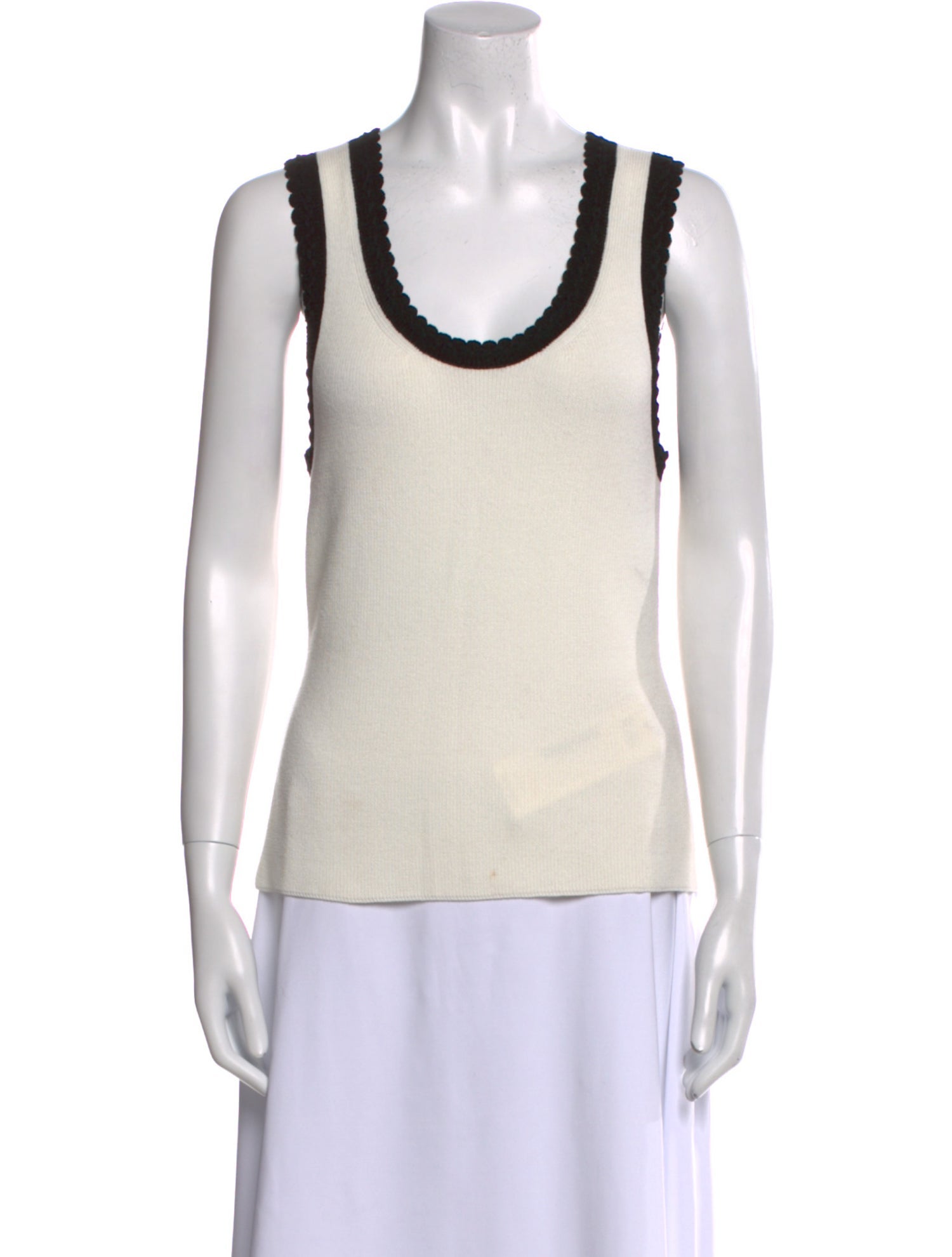 Veronica Beard Scoop Neck Sleeveless Top
