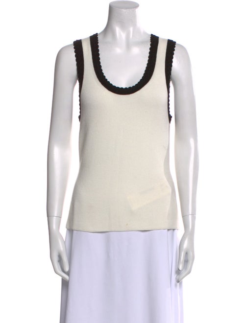 Veronica Beard Scoop Neck Sleeveless Top
