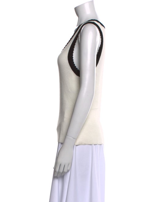 Veronica Beard Scoop Neck Sleeveless Top