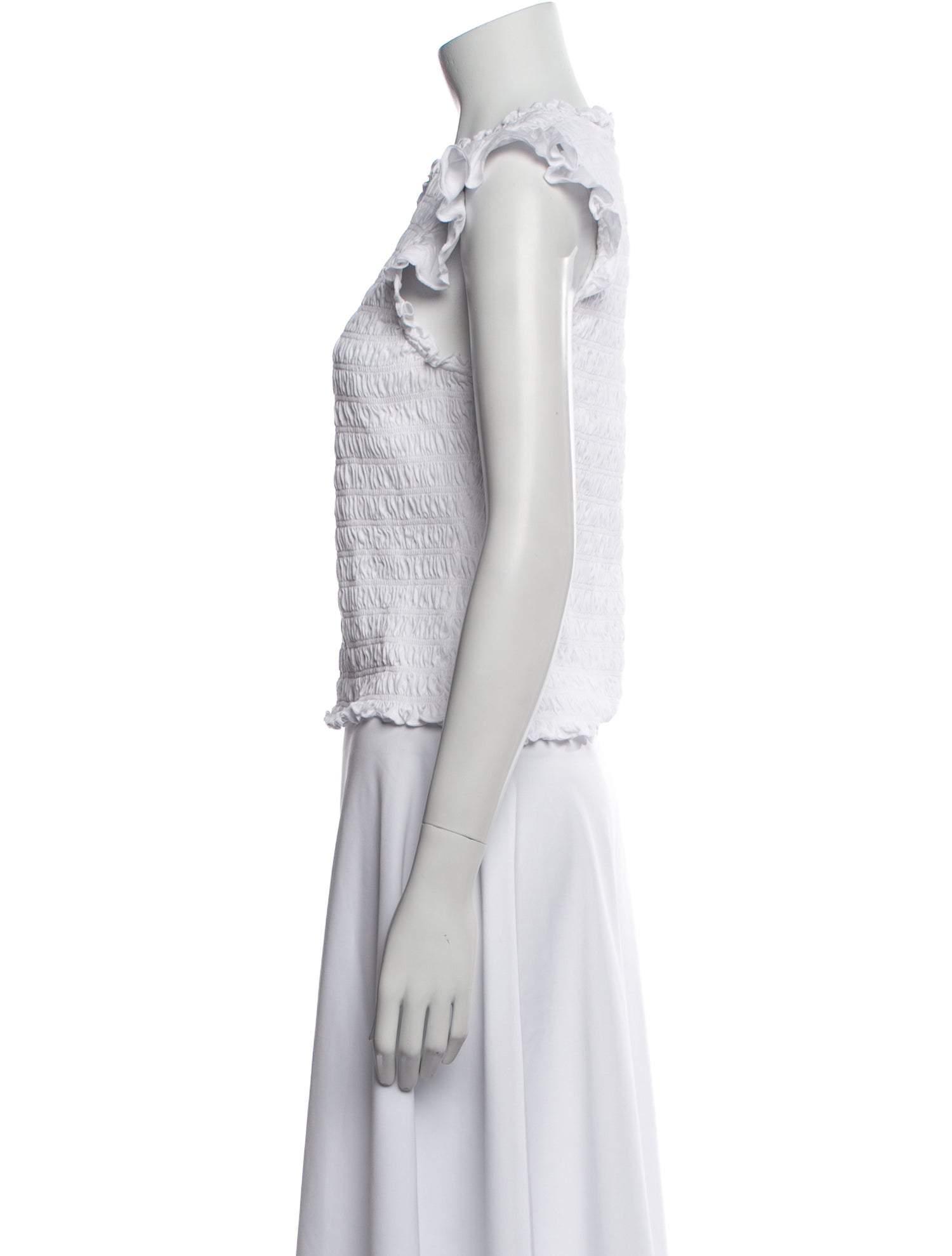 Veronica Beard Mock Neck Sleeveless Top