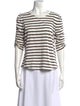 Veronica Beard Striped Crew Neck T-Shirt