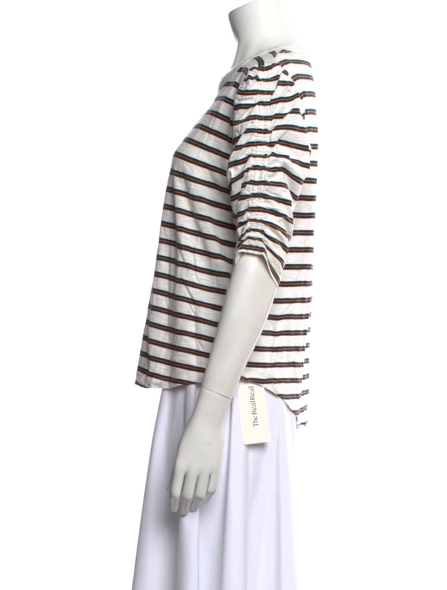 Veronica Beard Striped Crew Neck T-Shirt