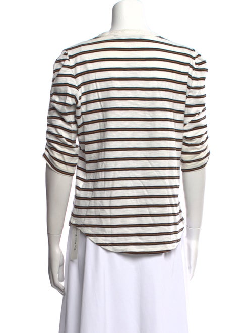 Veronica Beard Striped Crew Neck T-Shirt