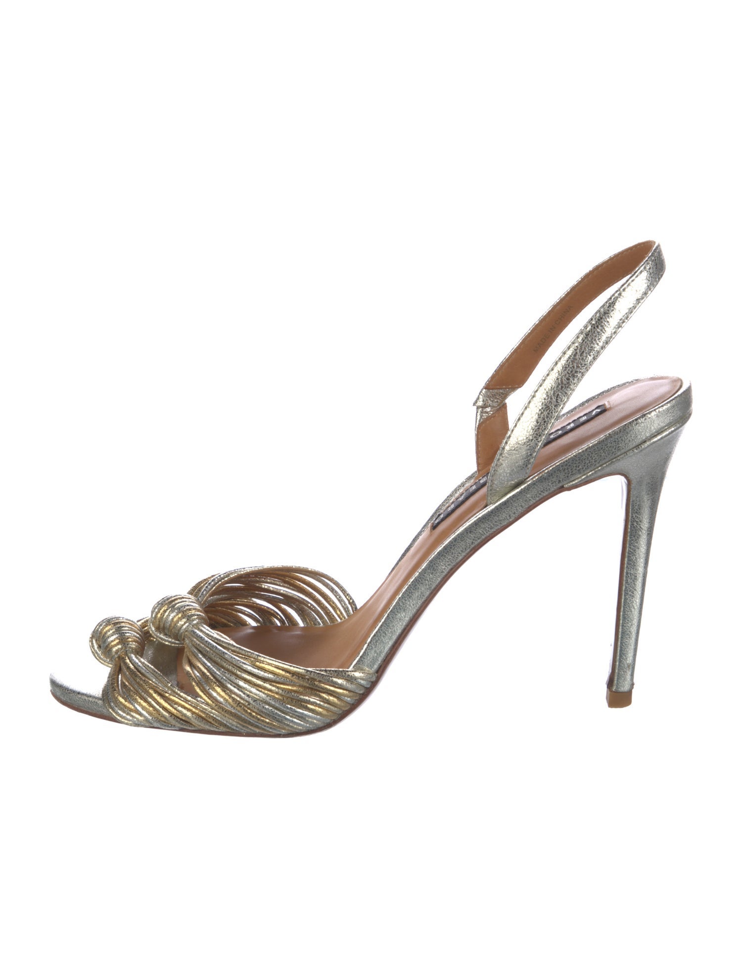 Veronica Beard Leather Slingback Sandals