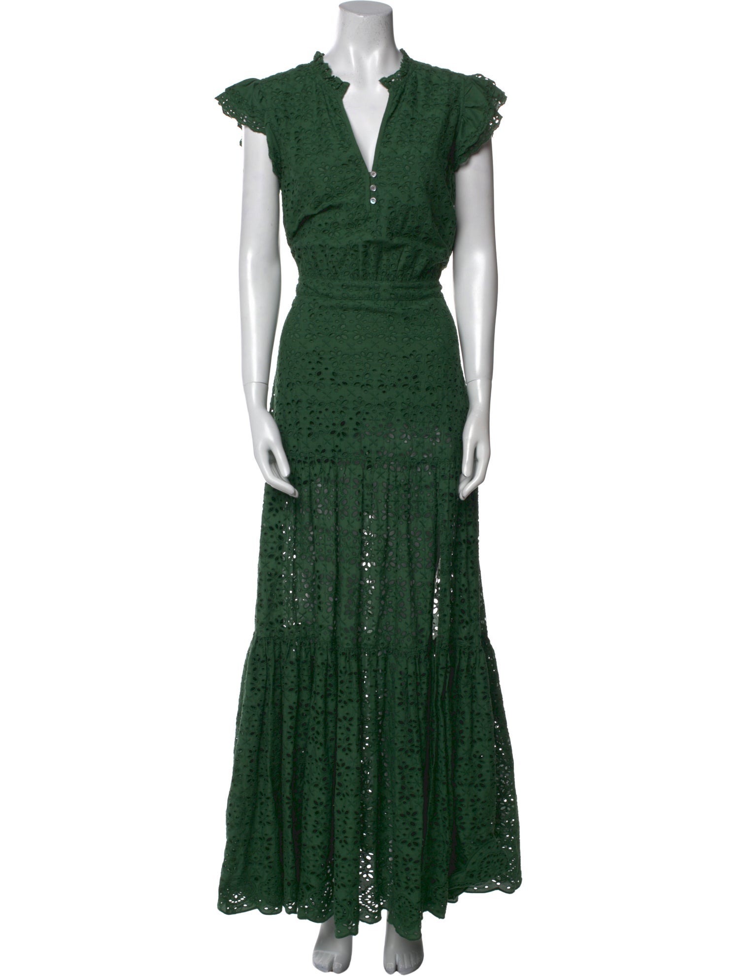 Veronica Beard V-Neck Long Dress