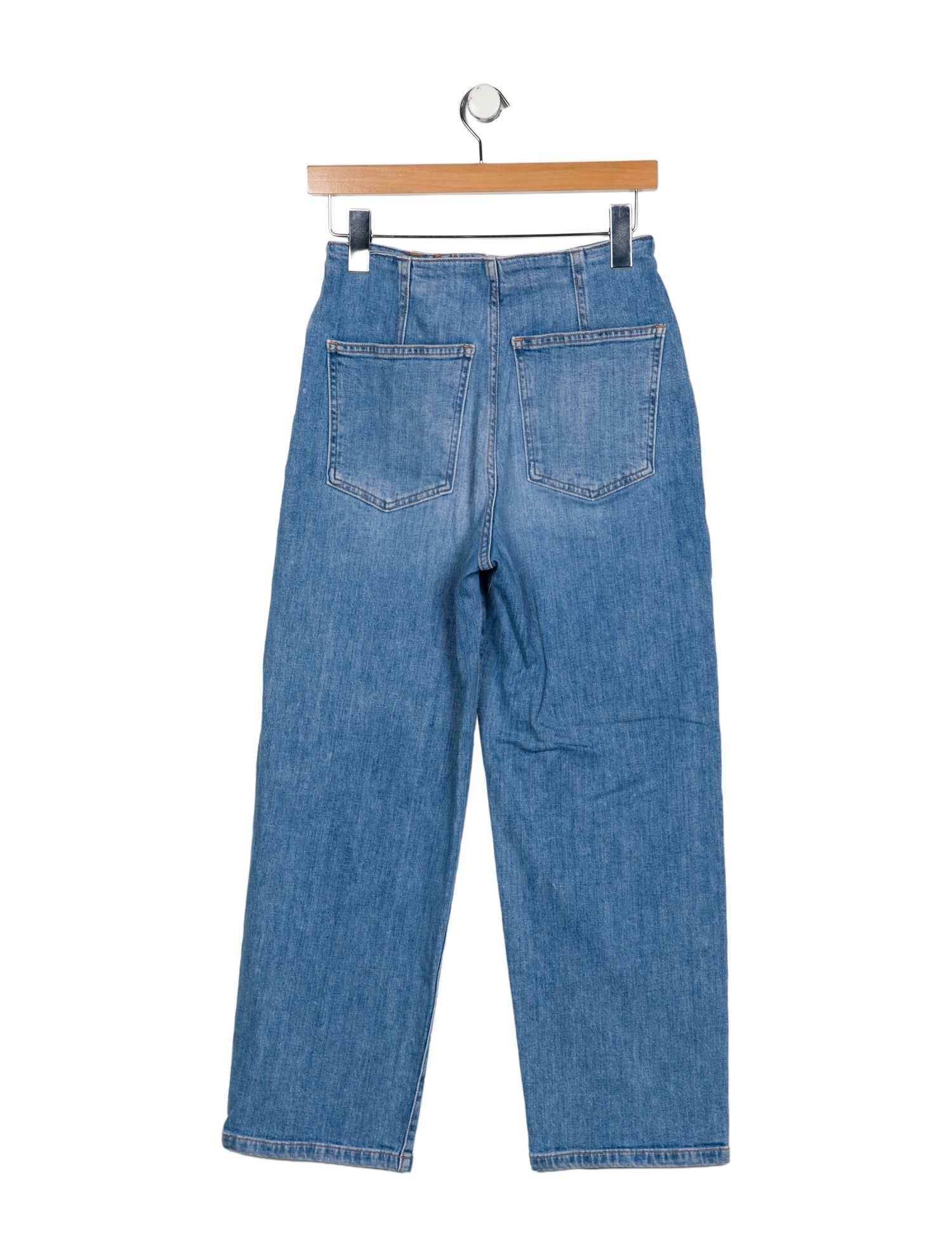 Veronica Beard Mid-Rise Straight Leg Jeans