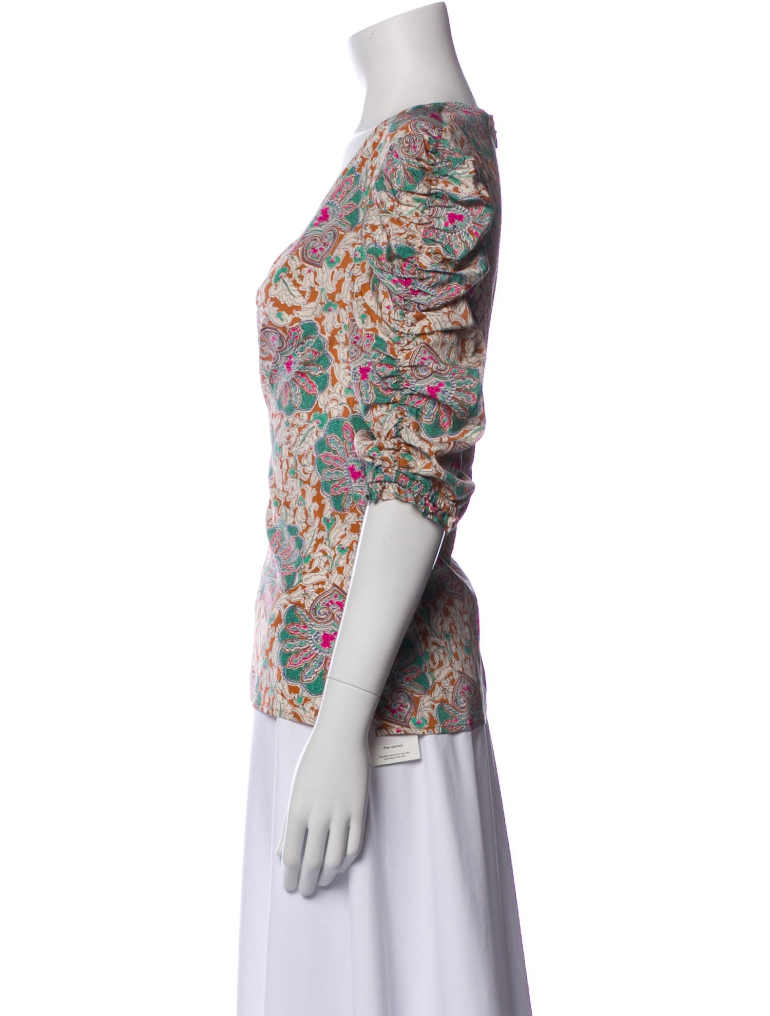 Veronica Beard Silk Floral Print Blouse