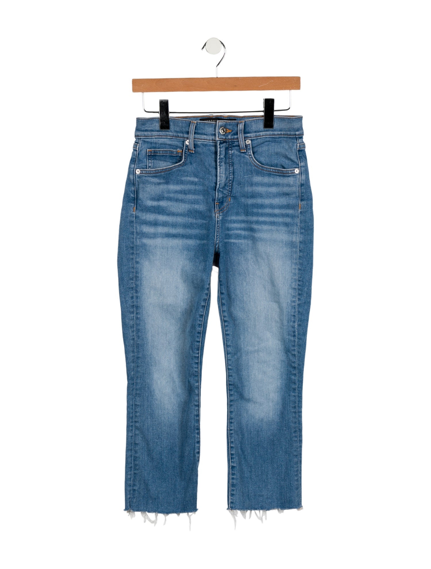 Veronica Beard High-Rise Straight Leg Jeans