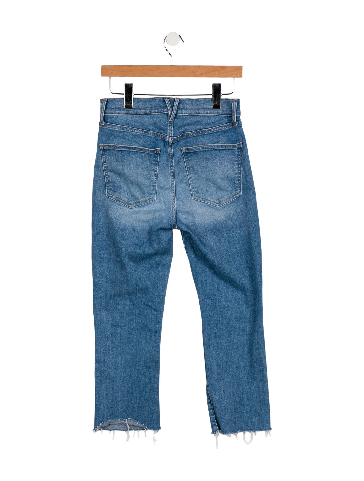 Veronica Beard High-Rise Straight Leg Jeans