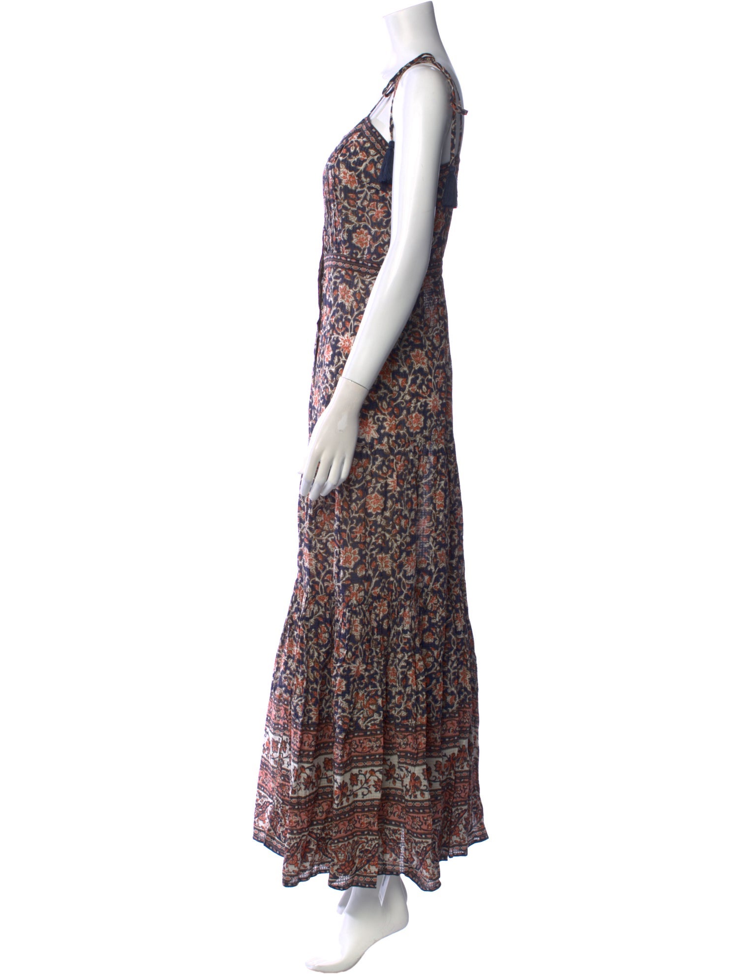 Veronica Beard Floral Print Long Dress w/ Tags