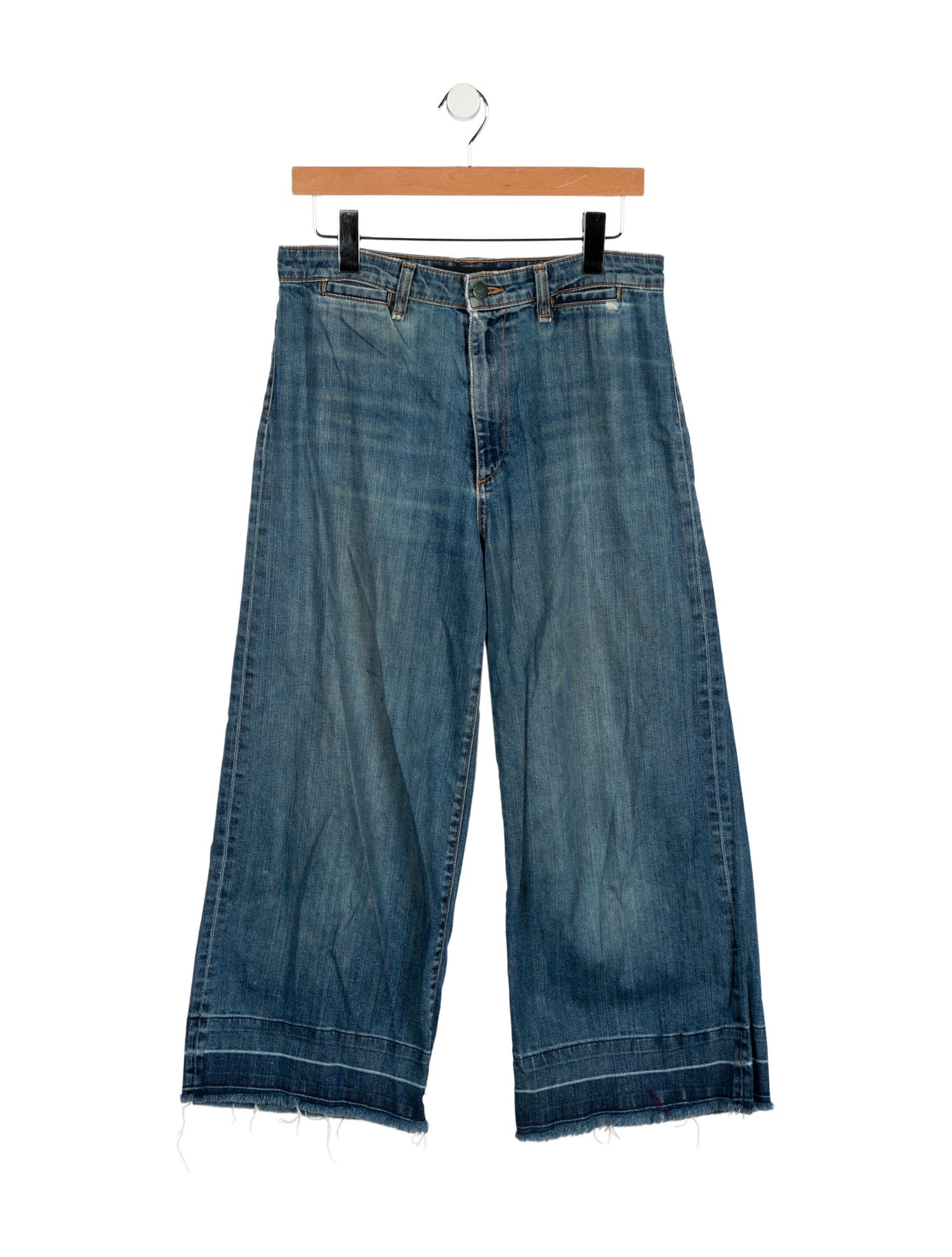 Veronica Beard High-Rise Wide Leg Jeans