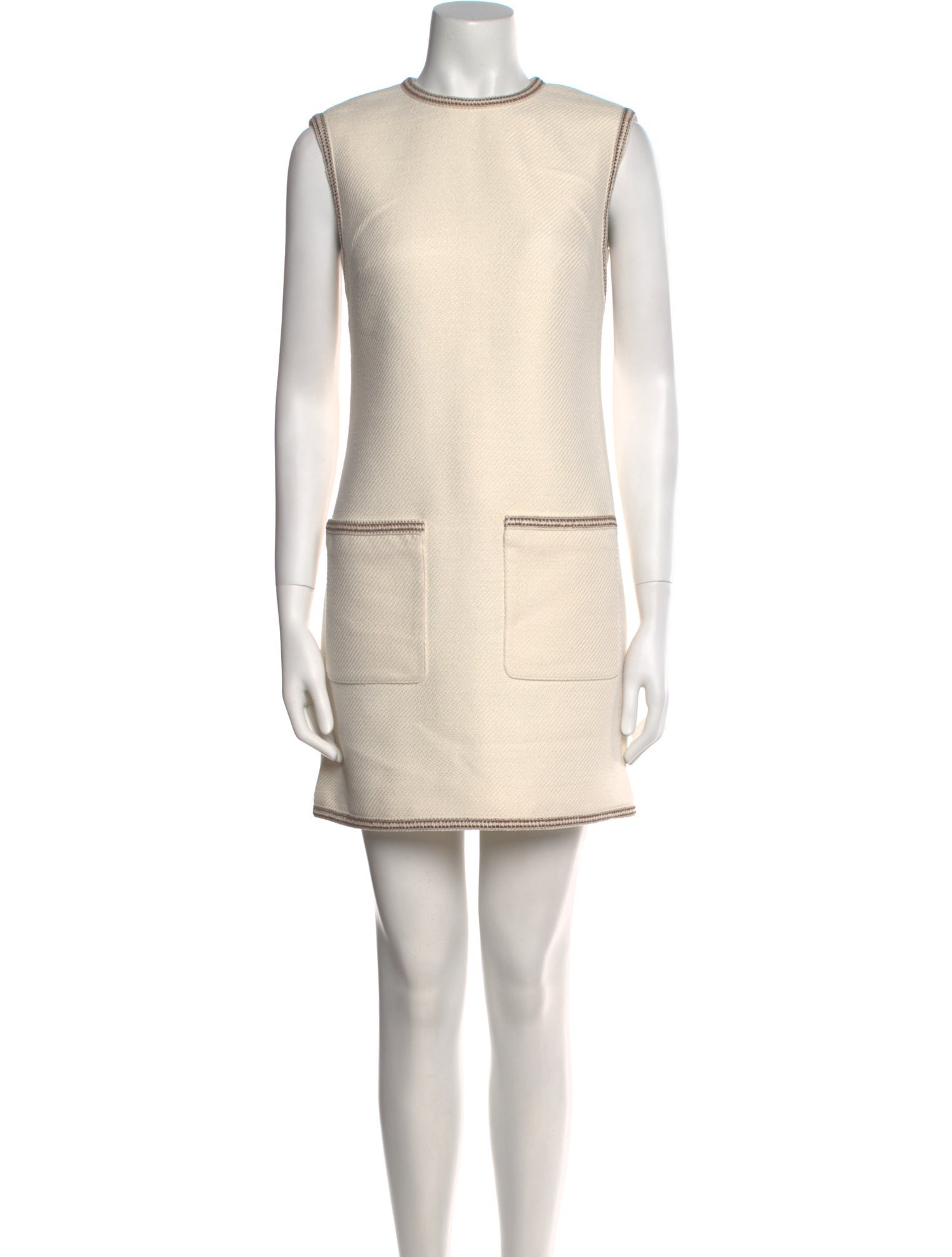 Veronica Beard Crew Neck Mini Dress