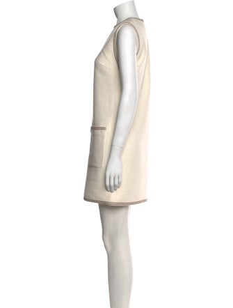 Veronica Beard Crew Neck Mini Dress