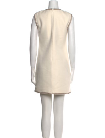 Veronica Beard Crew Neck Mini Dress