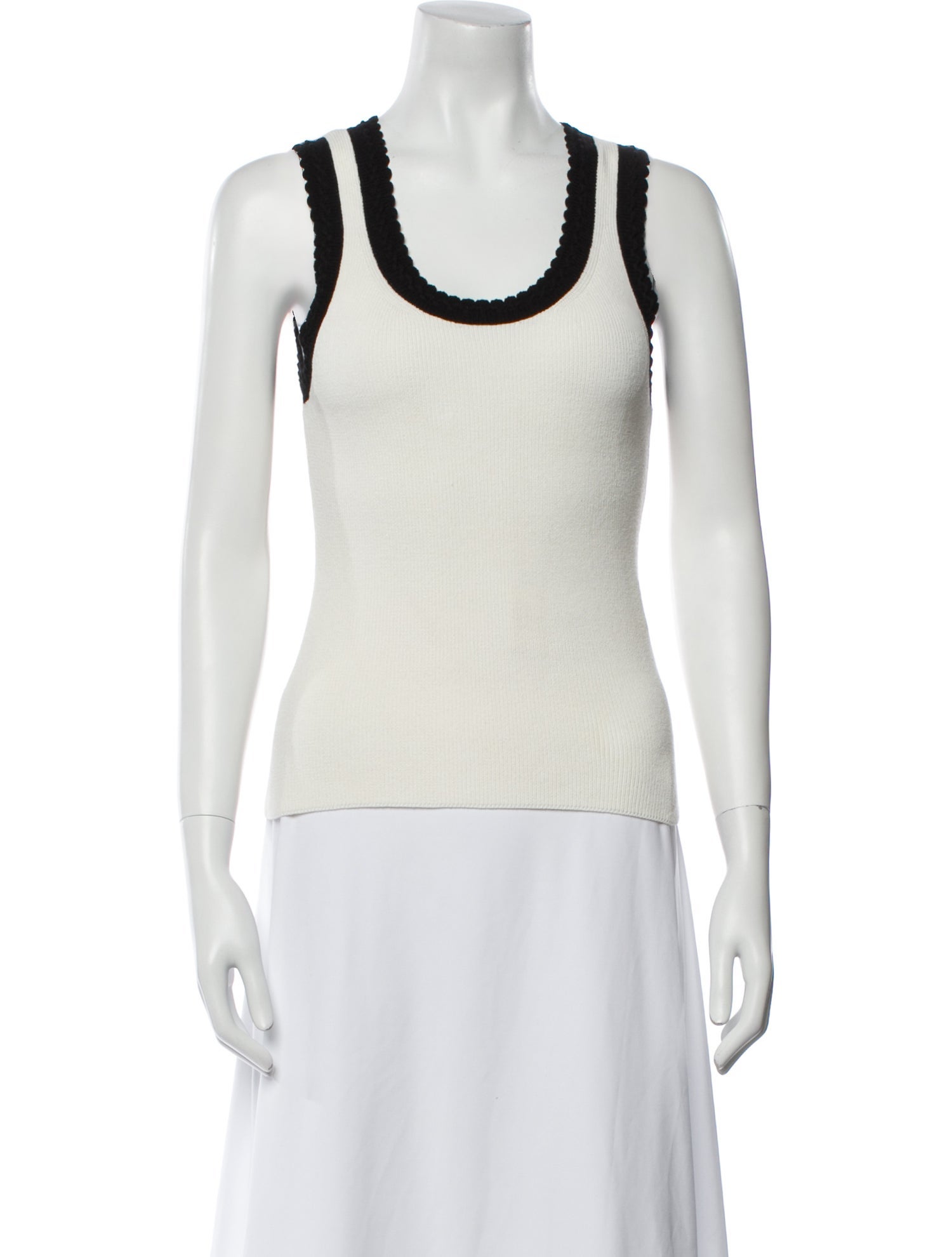Veronica Beard Scoop Neck Sleeveless Top