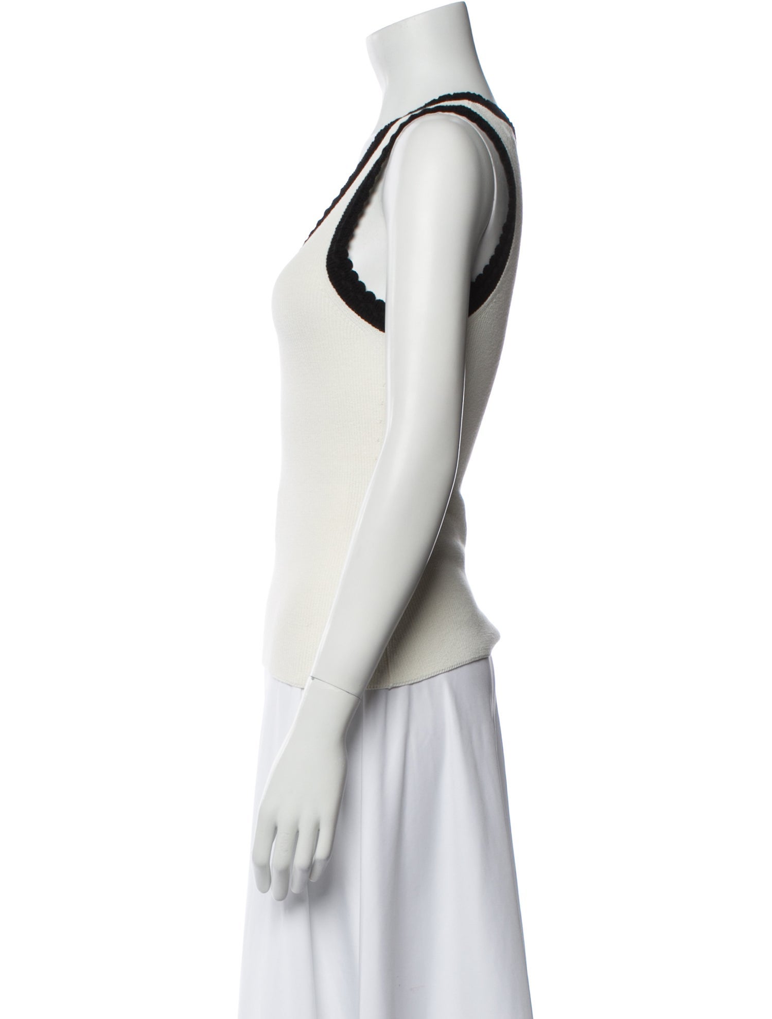 Veronica Beard Scoop Neck Sleeveless Top