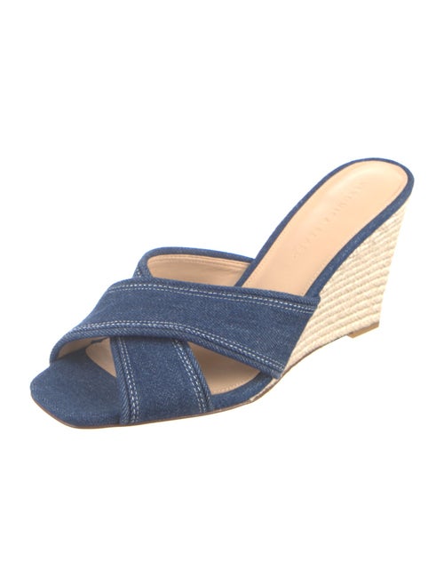 Veronica Beard Denim Braided Accents Espadrilles