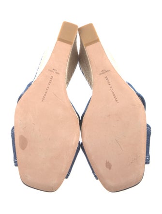 Veronica Beard Denim Braided Accents Espadrilles