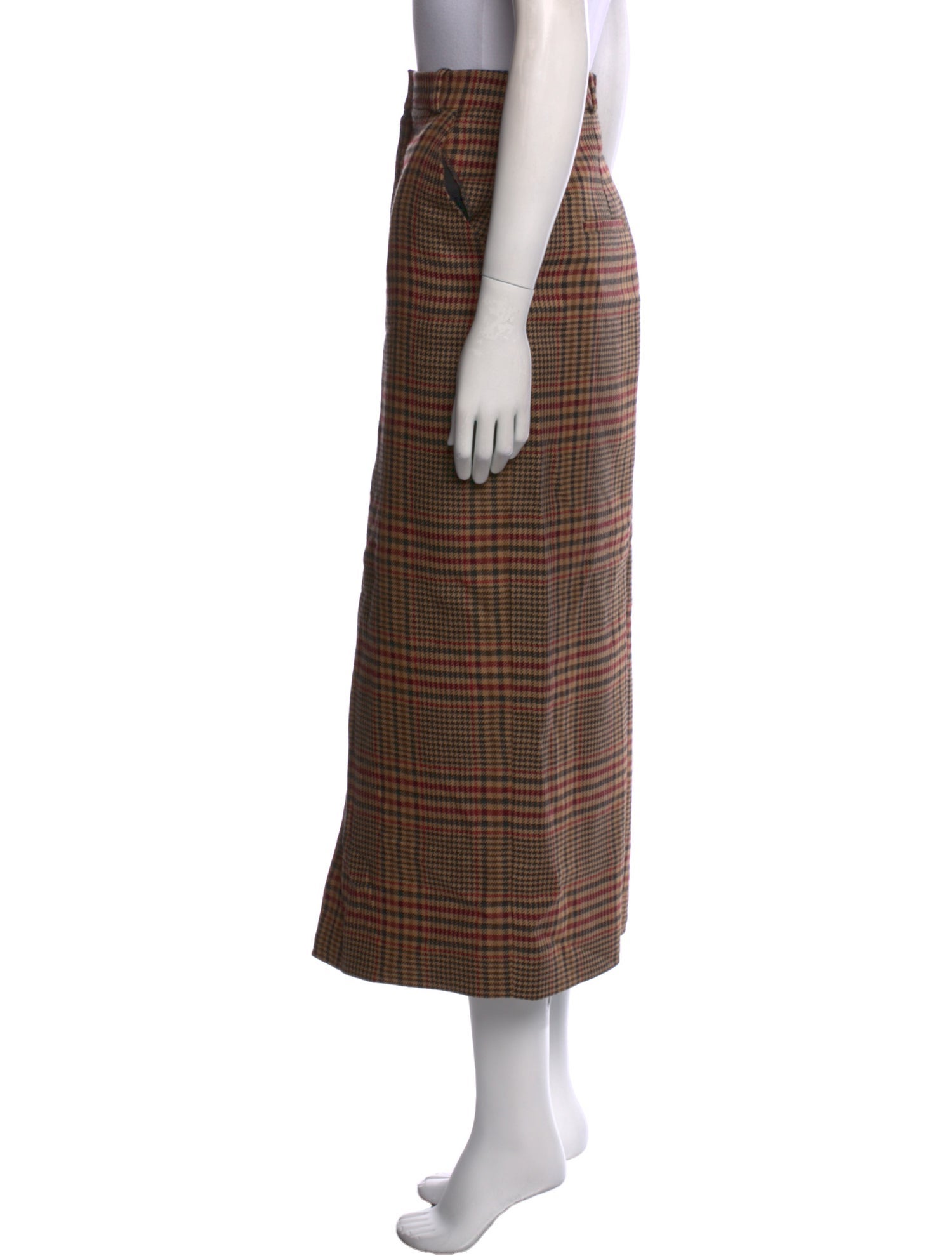 Veronica Beard Virgin Wool Midi Length Skirt