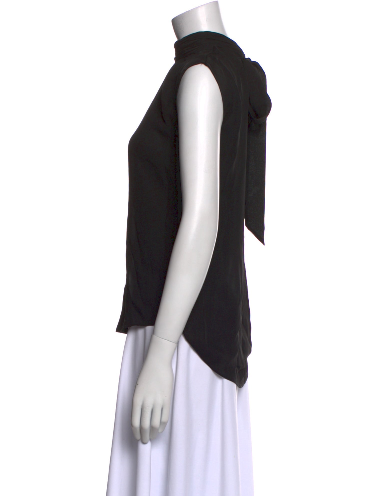 Veronica Beard Silk Mock Neck Top