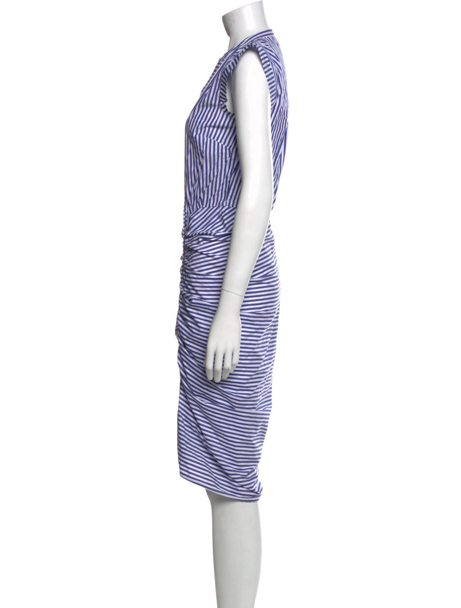 Veronica Beard Striped Midi Length Dress