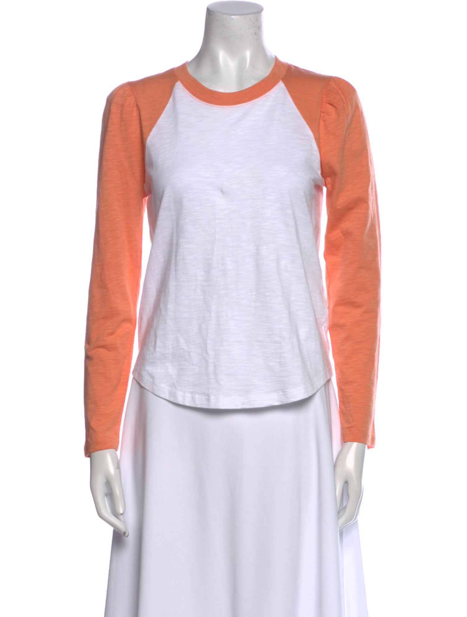 Veronica Beard Colorblock Pattern Crew Neck Top