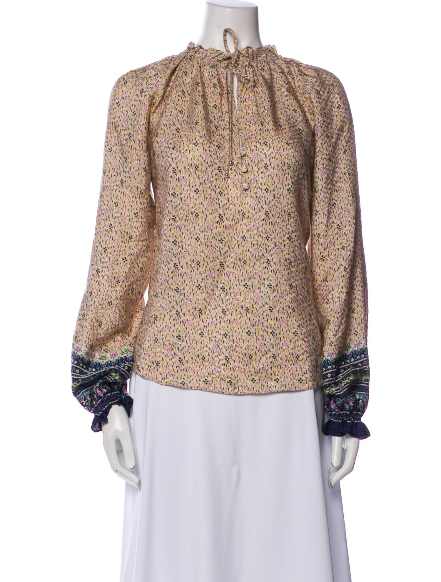 Veronica Beard Silk Printed Blouse