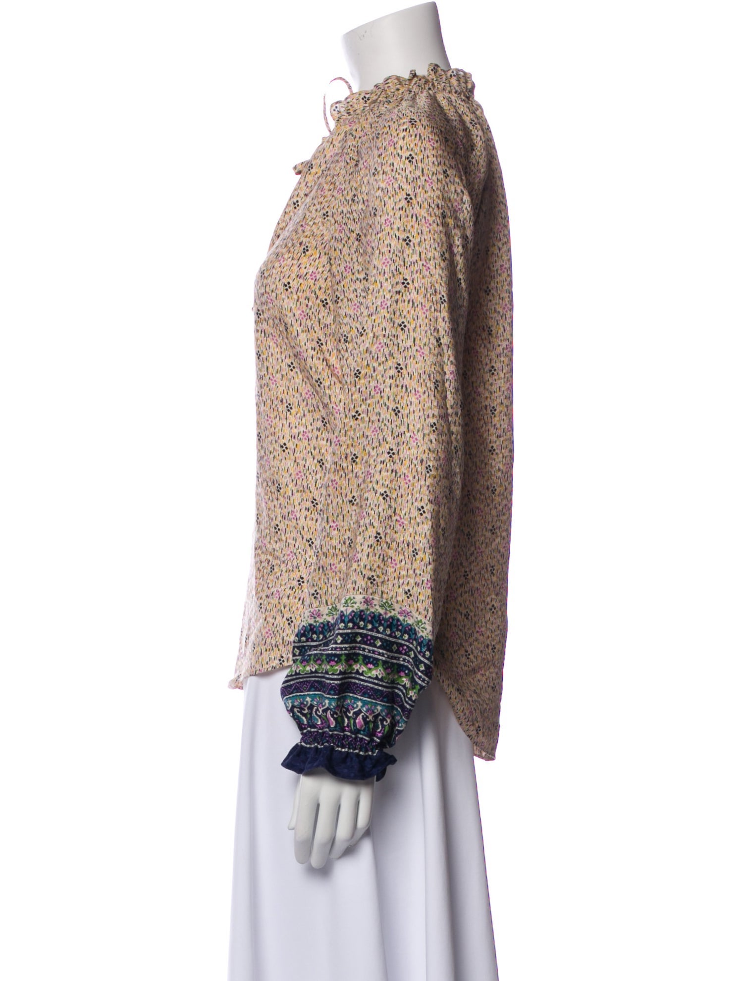 Veronica Beard Silk Printed Blouse