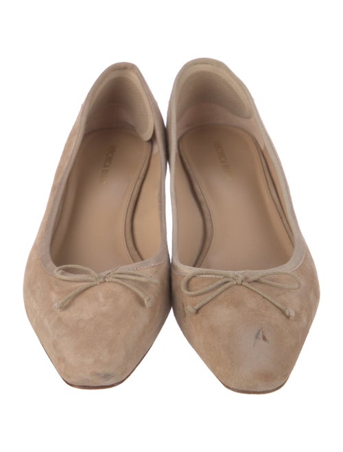 Veronica Beard Suede Bow Accents Ballet Flats
