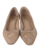 Veronica Beard Suede Bow Accents Ballet Flats