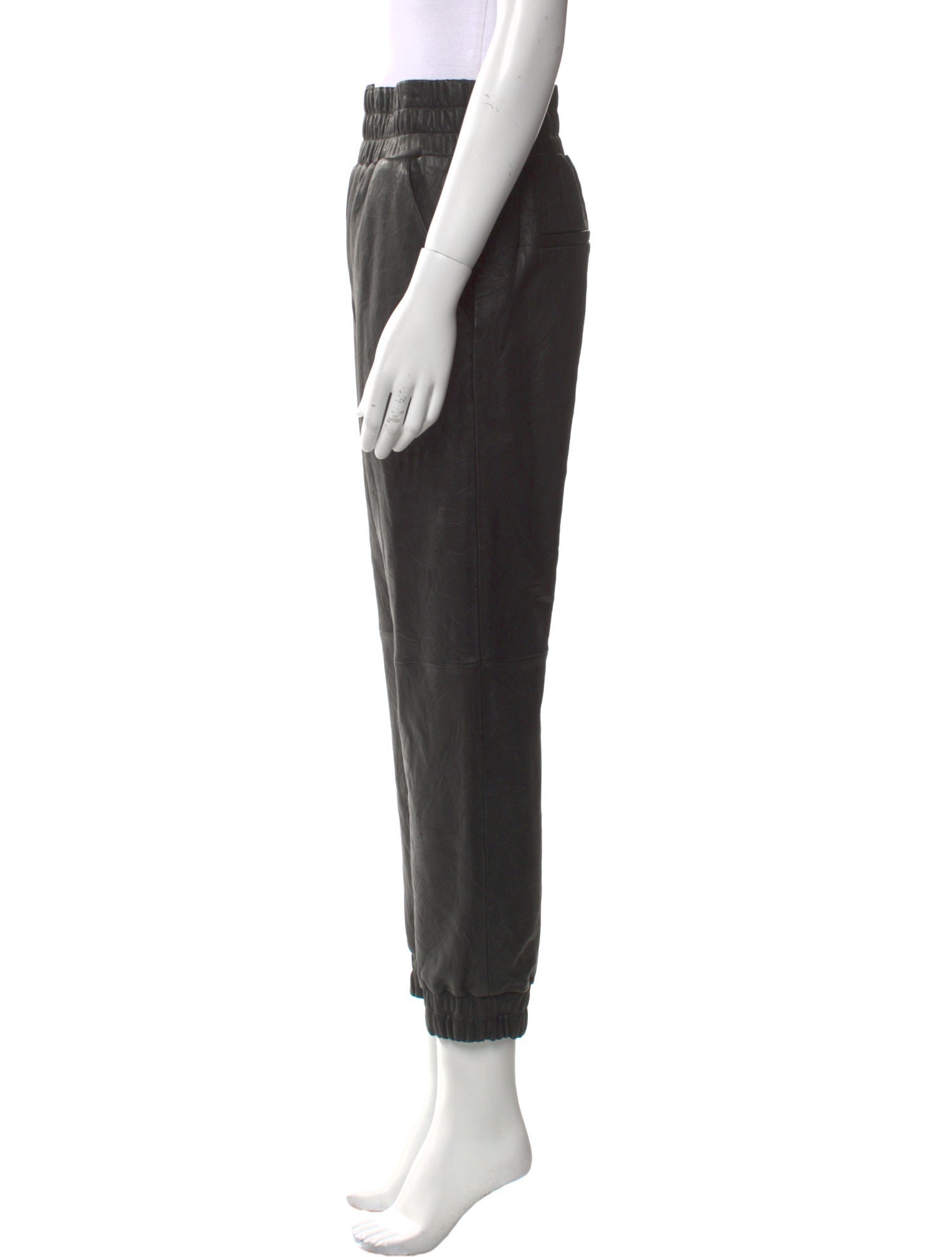Veronica Beard Lamb Leather Skinny Leg Pants