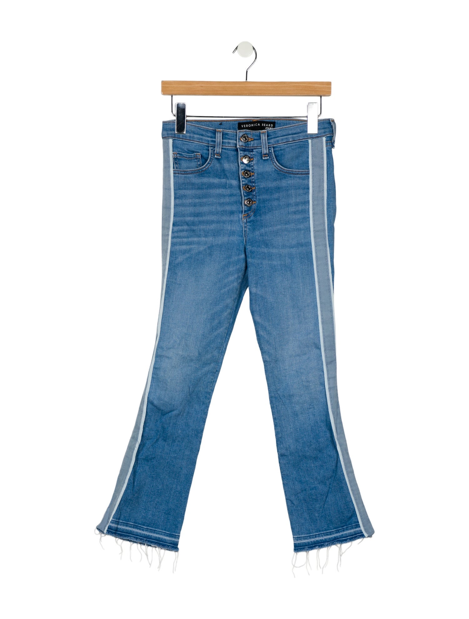 Veronica Beard Striped Straight Leg Pants