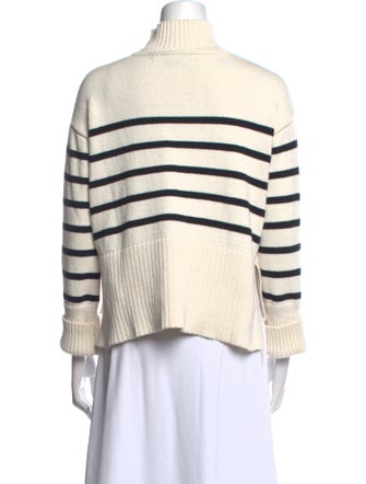 Veronica Beard Striped Turtleneck Top