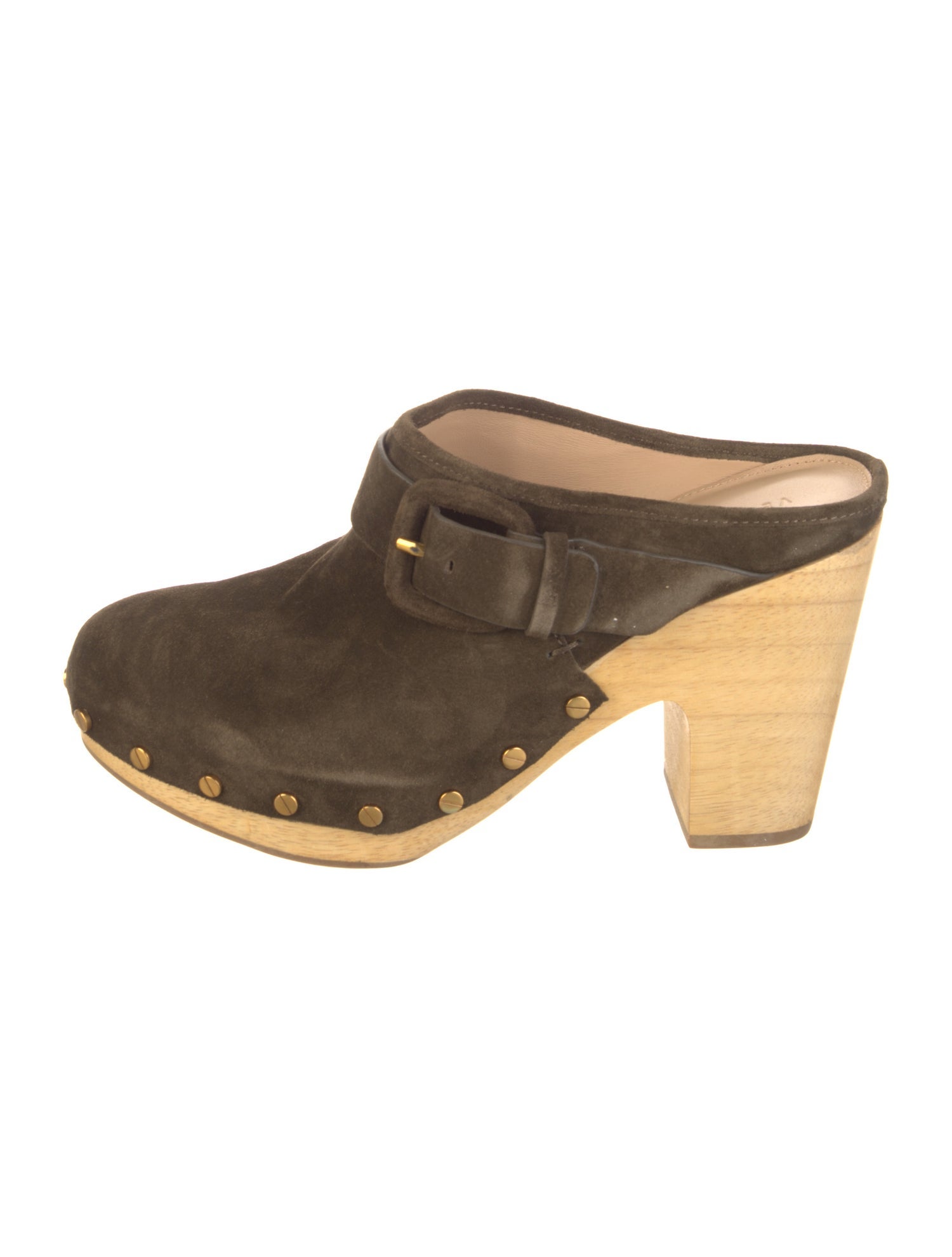 Veronica Beard Suede Colorblock Pattern Mules