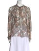 Veronica Beard Silk Paisley Print Blouse