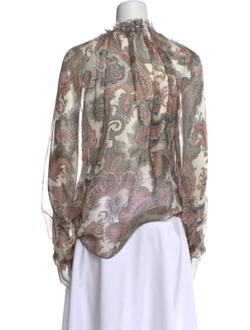 Veronica Beard Silk Paisley Print Blouse
