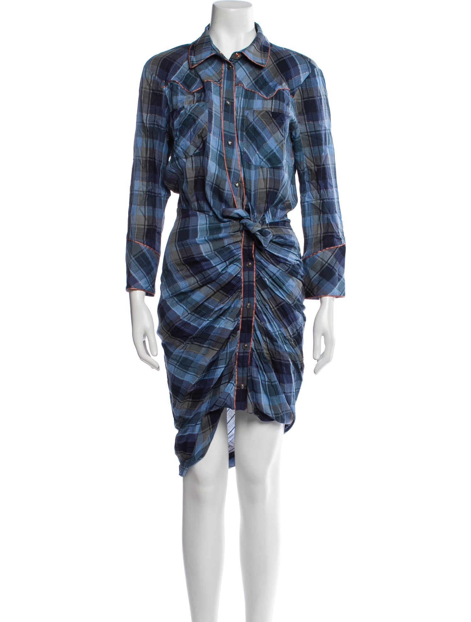 Veronica Beard Plaid Print Midi Length Dress w/ Tags