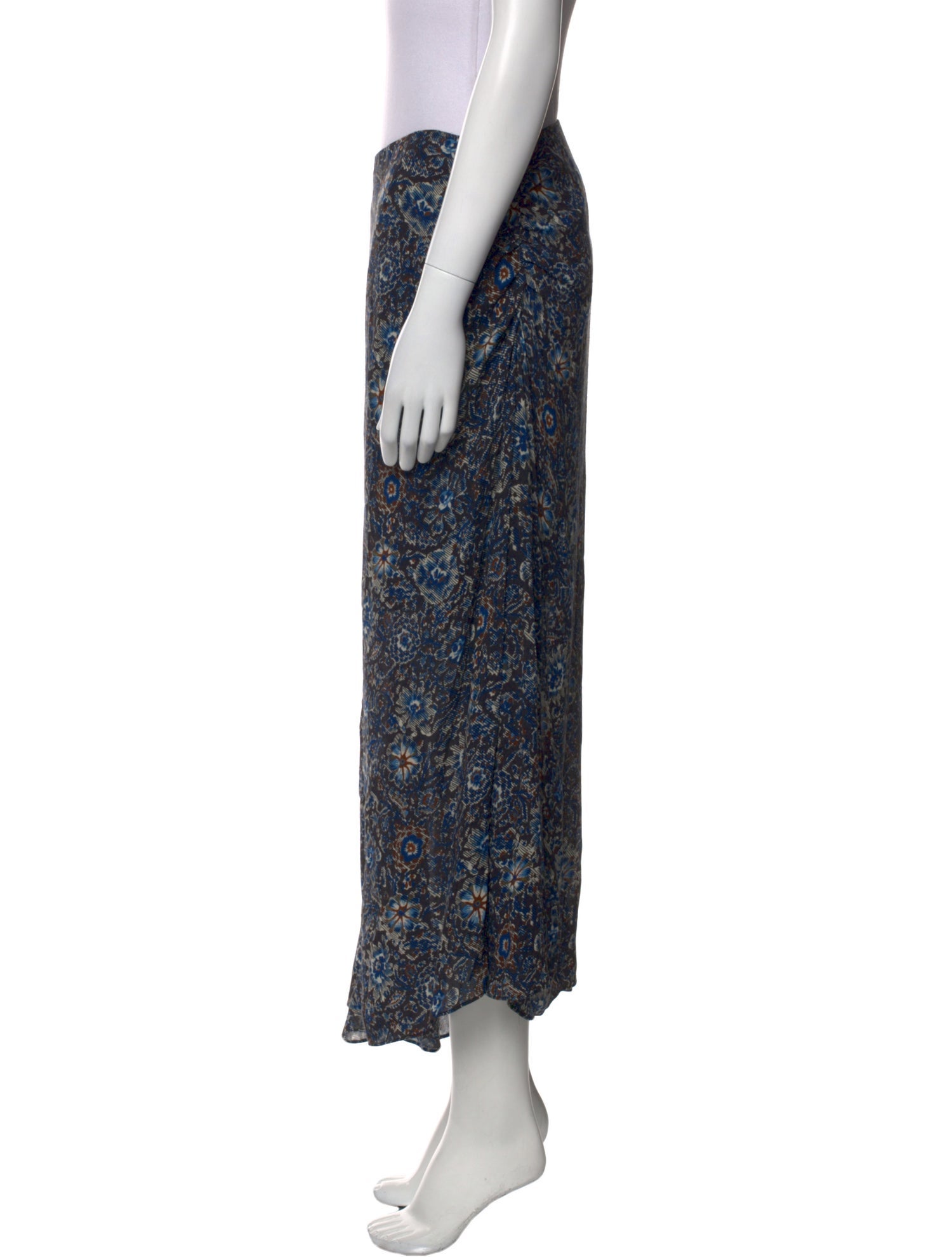 Veronica Beard Floral Print Midi Length Skirt