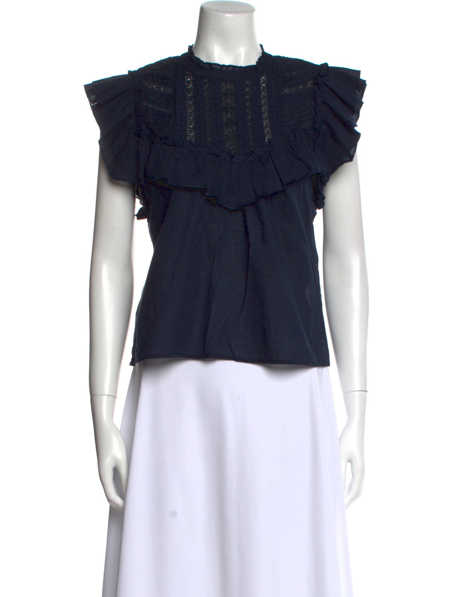 Veronica Beard Crew Neck Short Sleeve Top