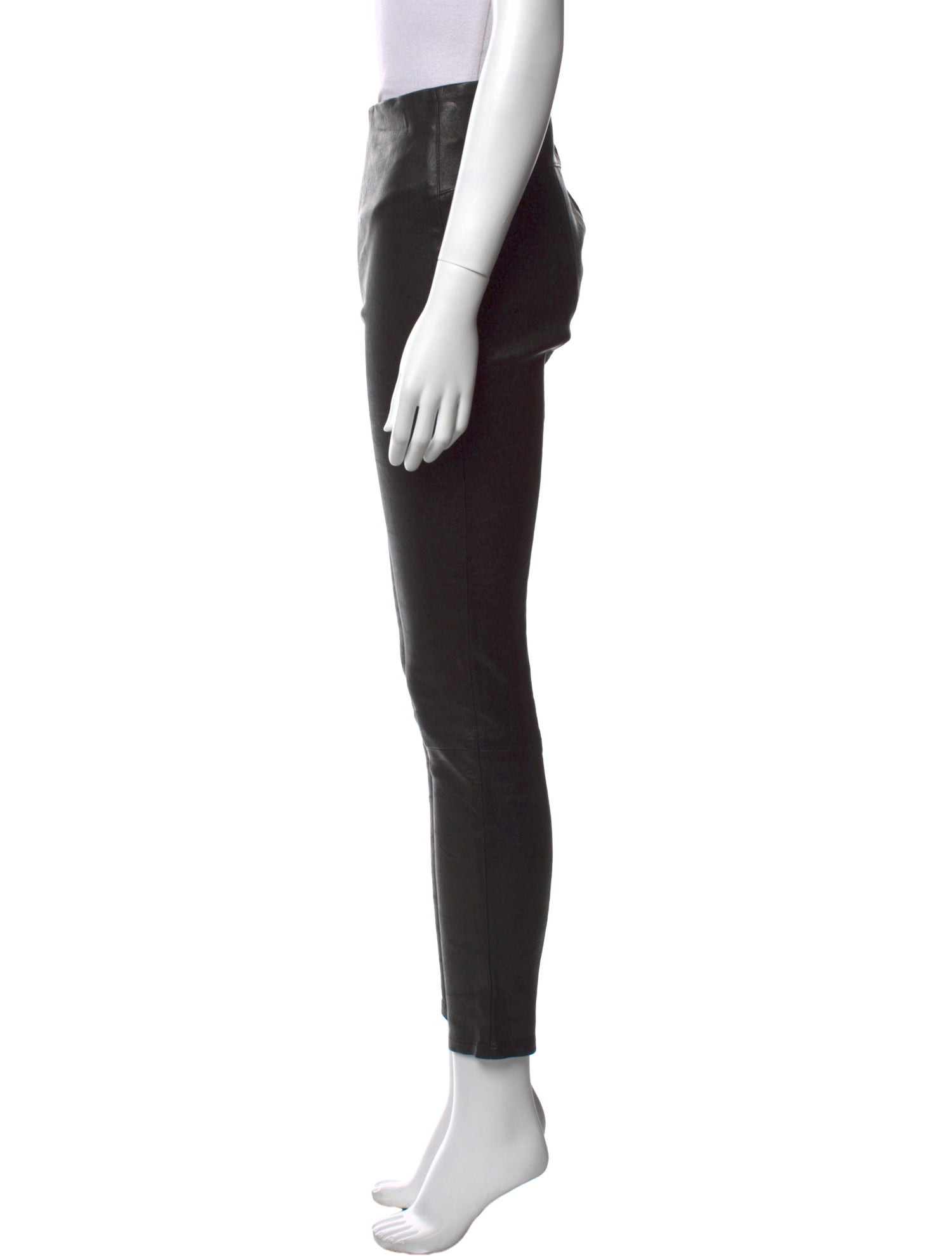Veronica Beard Lamb Leather Skinny Leg Pants