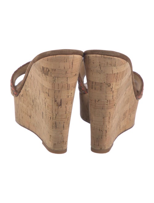 Veronica Beard Suede Printed Slides