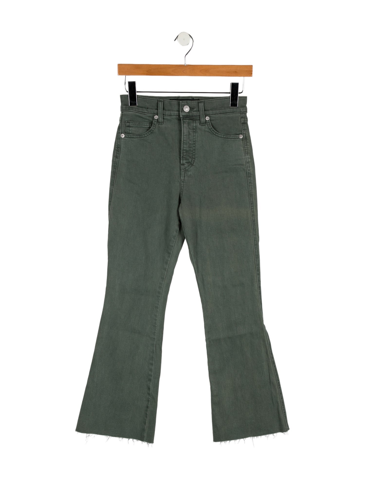 Veronica Beard Mid-Rise Wide Leg Jeans