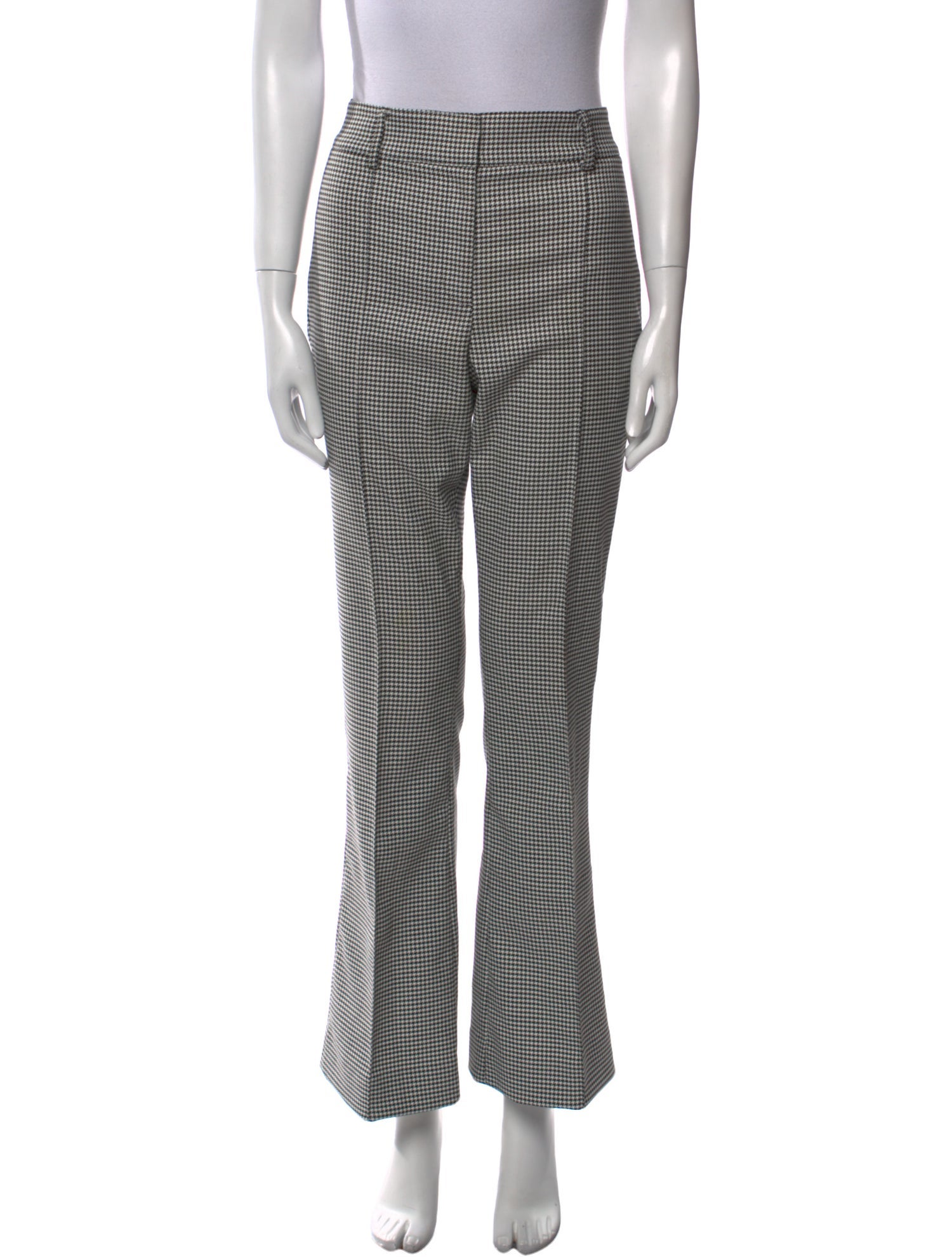 Veronica Beard Plaid Print Wide Leg Pants