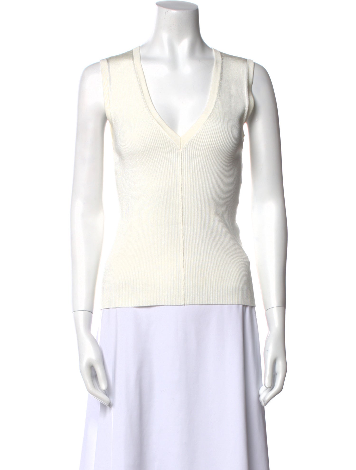 Veronica Beard V-Neck Sleeveless Top