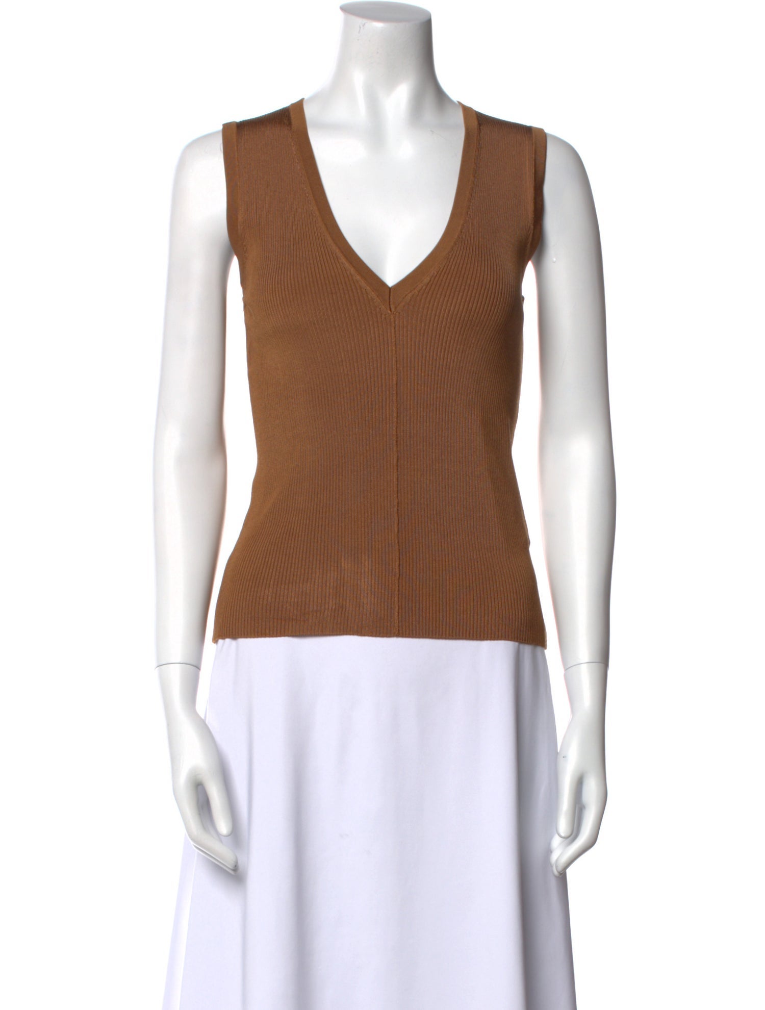 Veronica Beard V-Neck Sleeveless Top