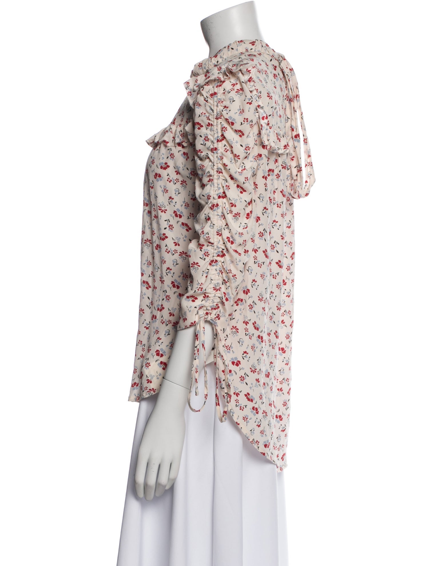 Veronica Beard Silk Floral Print Blouse