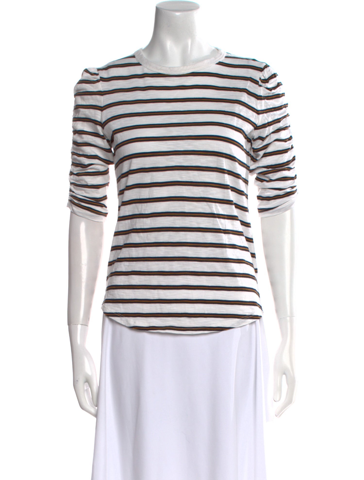 Veronica Beard Striped Crew Neck T-Shirt
