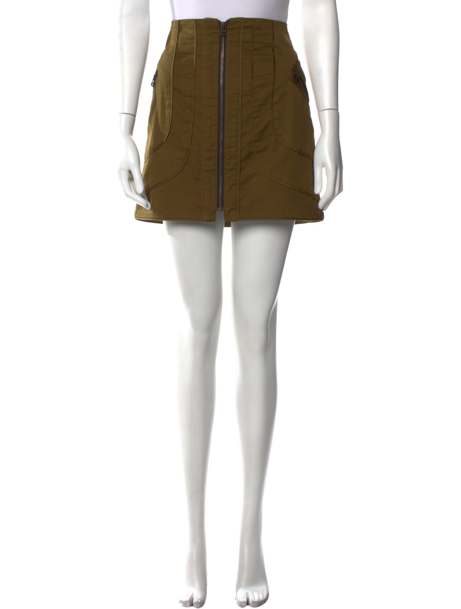 Veronica Beard Pleated Accents Mini Skirt