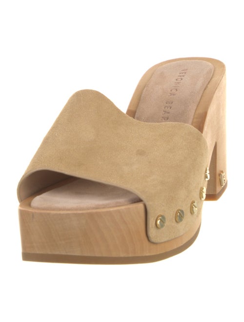 Veronica Beard Suede Studded Accents Slides